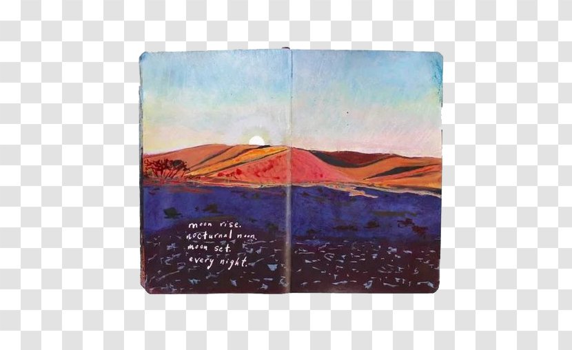 Landscape Painting Travel Sketchbook - Book Scenery Transparent PNG