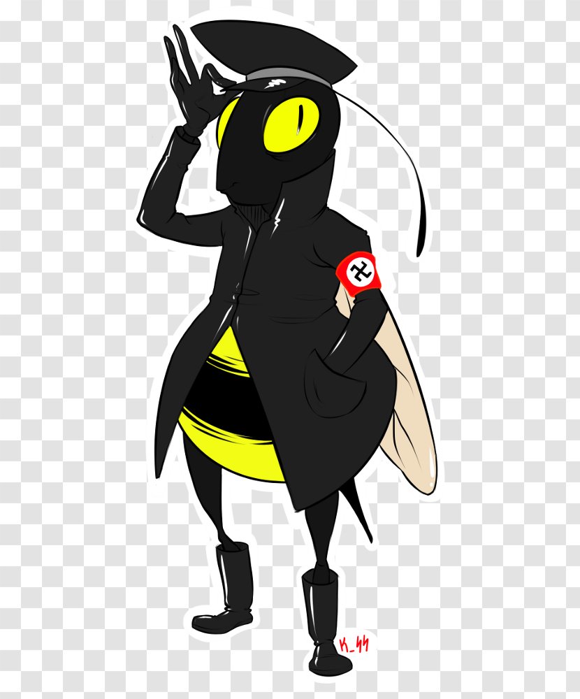 Bee Nazism Insect Wasp Imgur - Silhouette Transparent PNG