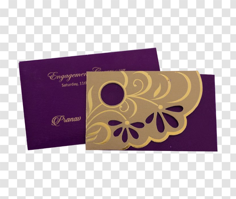 Place Mats Rectangle Font - Purple - Hindu Wedding Cards Transparent PNG