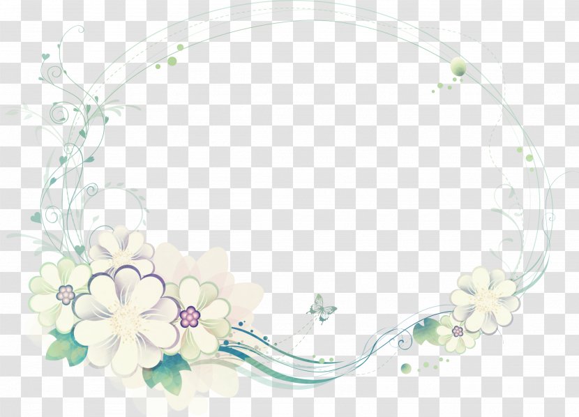 Flower Template Clip Art - Dream Pattern Vector Border Transparent PNG