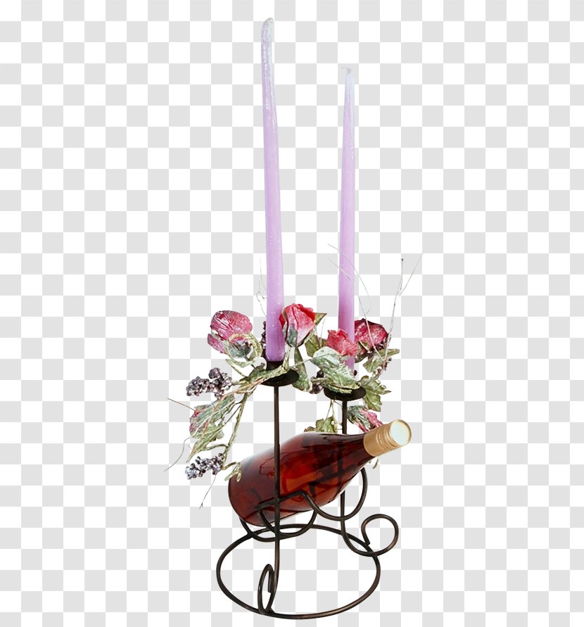 Floral Design Centrepiece Candle Cut Flowers Chandelier - Flower Bouquet Transparent PNG