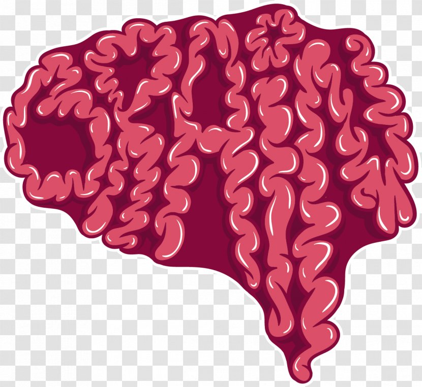 Human Brain Cerebrum - Silhouette - Vector Transparent PNG