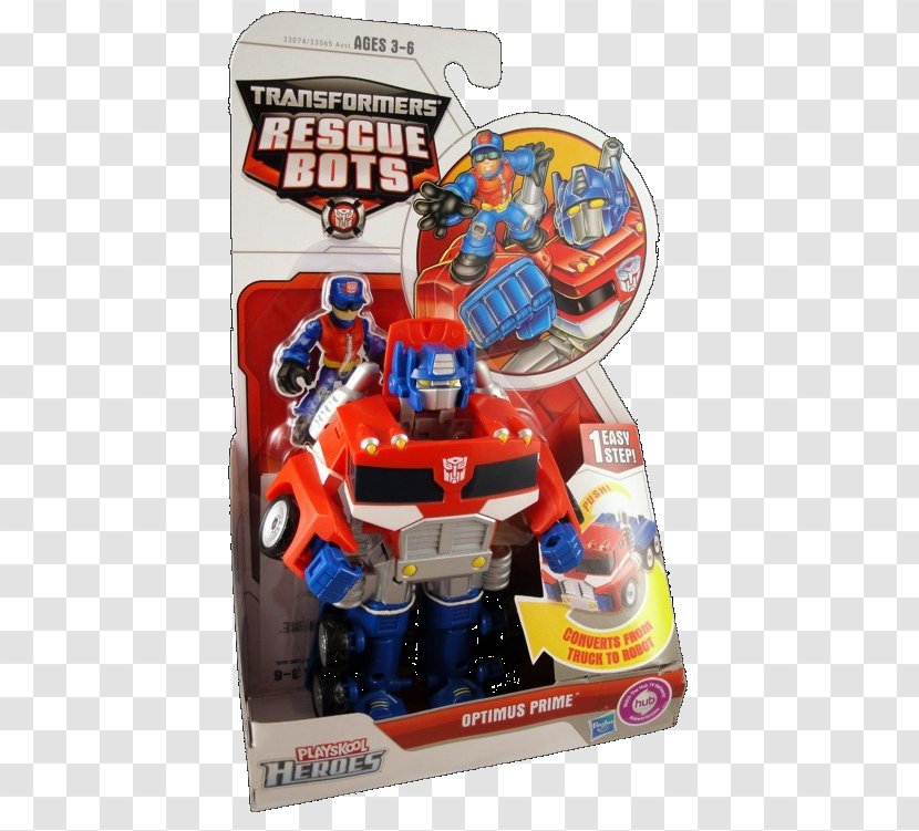 Optimus Prime Transformers Toy Playskool Autobot - Rescue Bots Transparent PNG