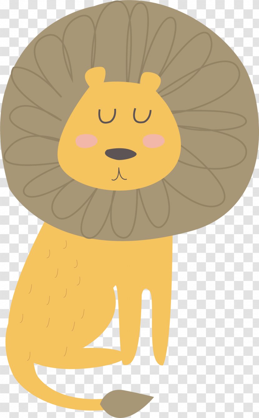 Lion Vecteur Computer File - Cuteness - Vector Cute Little Transparent PNG