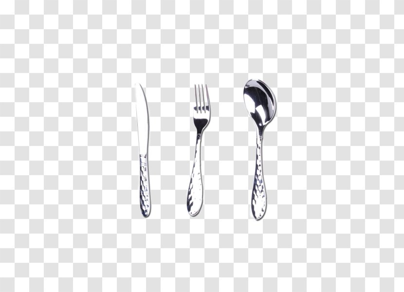 Fork Knife Spoon European Cuisine Spork - Levin Jane Adams Stainless Steel And Water Cube Transparent PNG