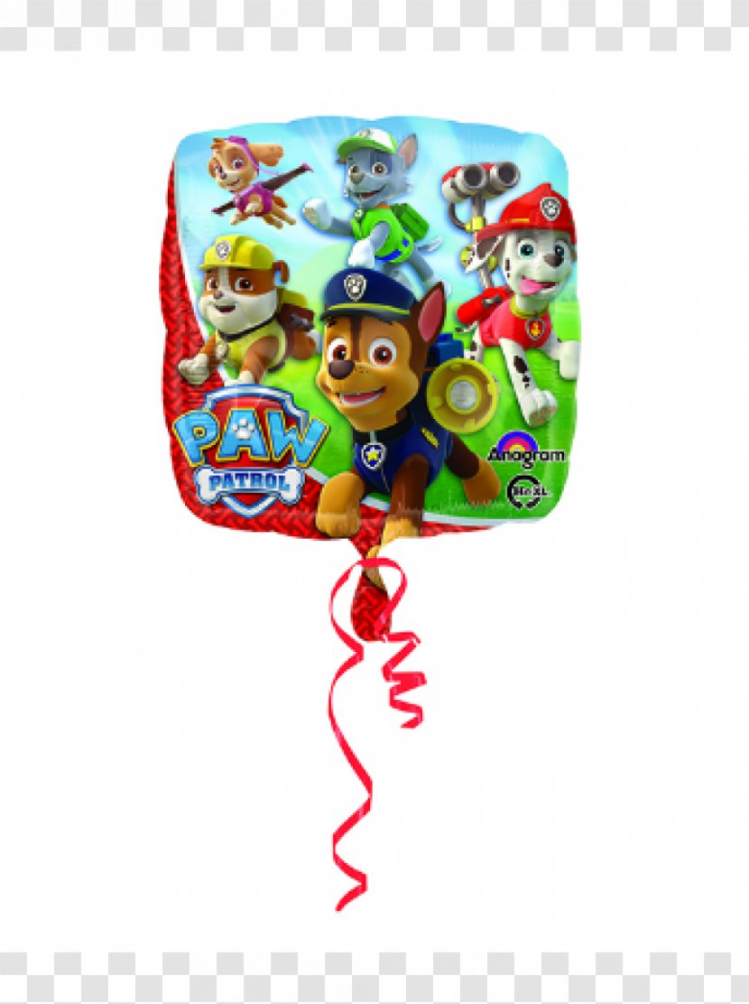 Gas Balloon Party Birthday Gift - Toy - Paw Patrol Transparent PNG