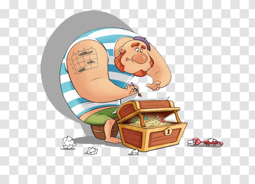 Cartoon Model Sheet Piracy Illustration - Pirates And Treasure Transparent PNG