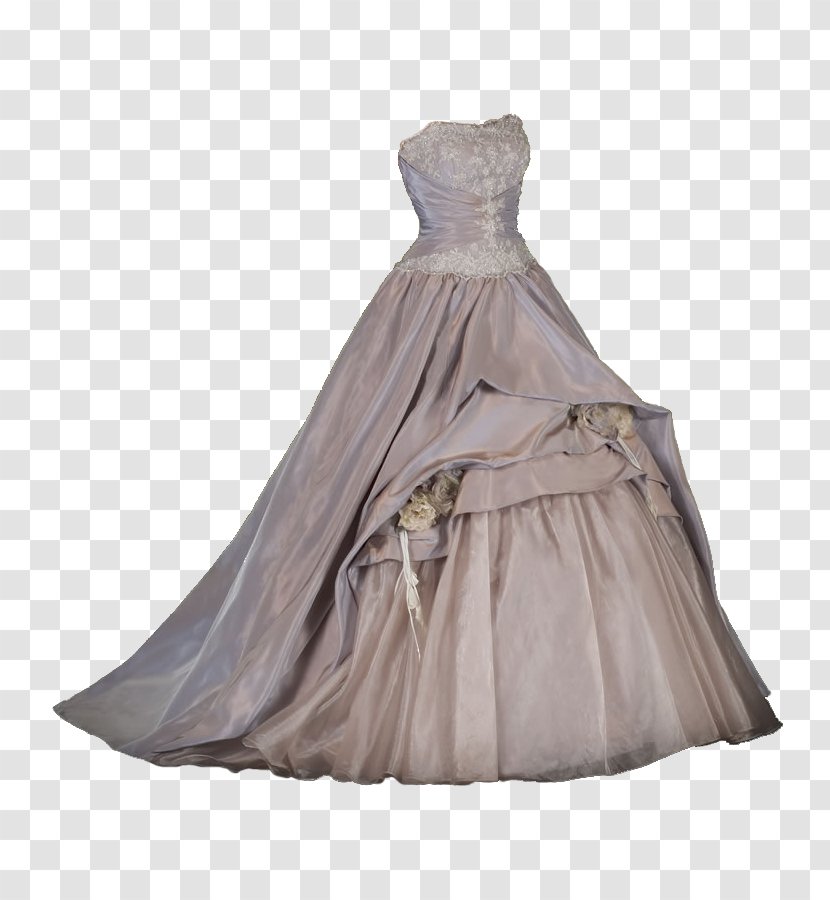 Gown Shoulder Cocktail Dress Satin - Joint Transparent PNG