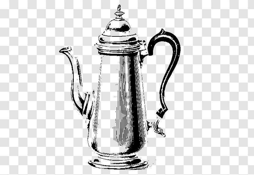 Jug Kettle Pitcher Mug Teapot - Black And White Transparent PNG