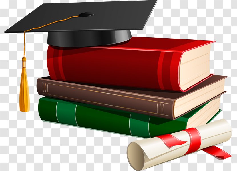 Graduation Ceremony Square Academic Cap Bachelors Degree Clip Art - Material - Books Transparent PNG
