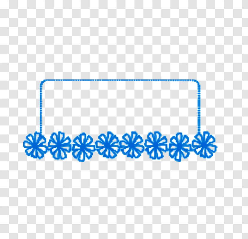 Chalk Blue Euclidean Vector Computer File - Film Frame - Flowers Pattern Transparent PNG