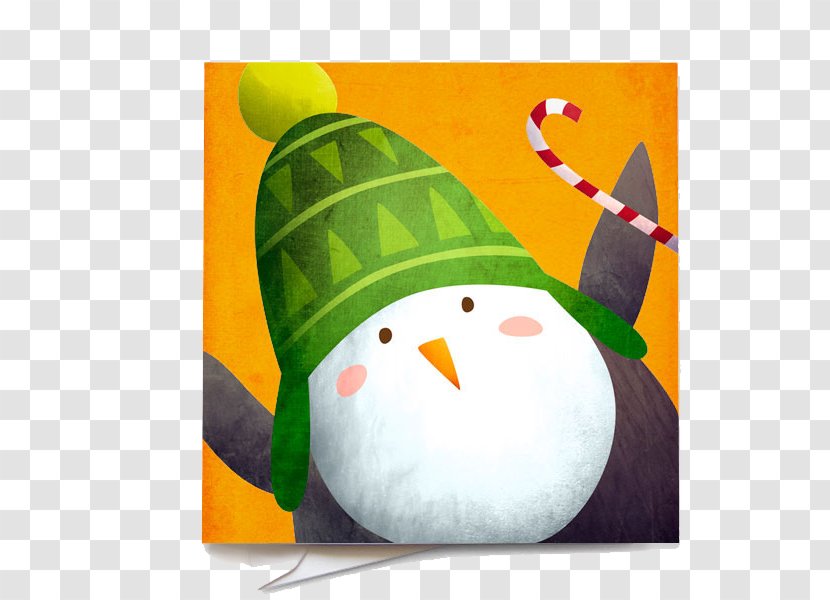 Christmas Snowman Illustration - Card Transparent PNG
