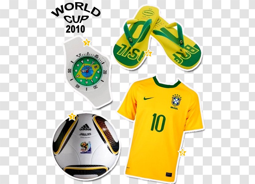 T-shirt 2010 FIFA World Cup Yellow Adidas Jabulani Logo Transparent PNG