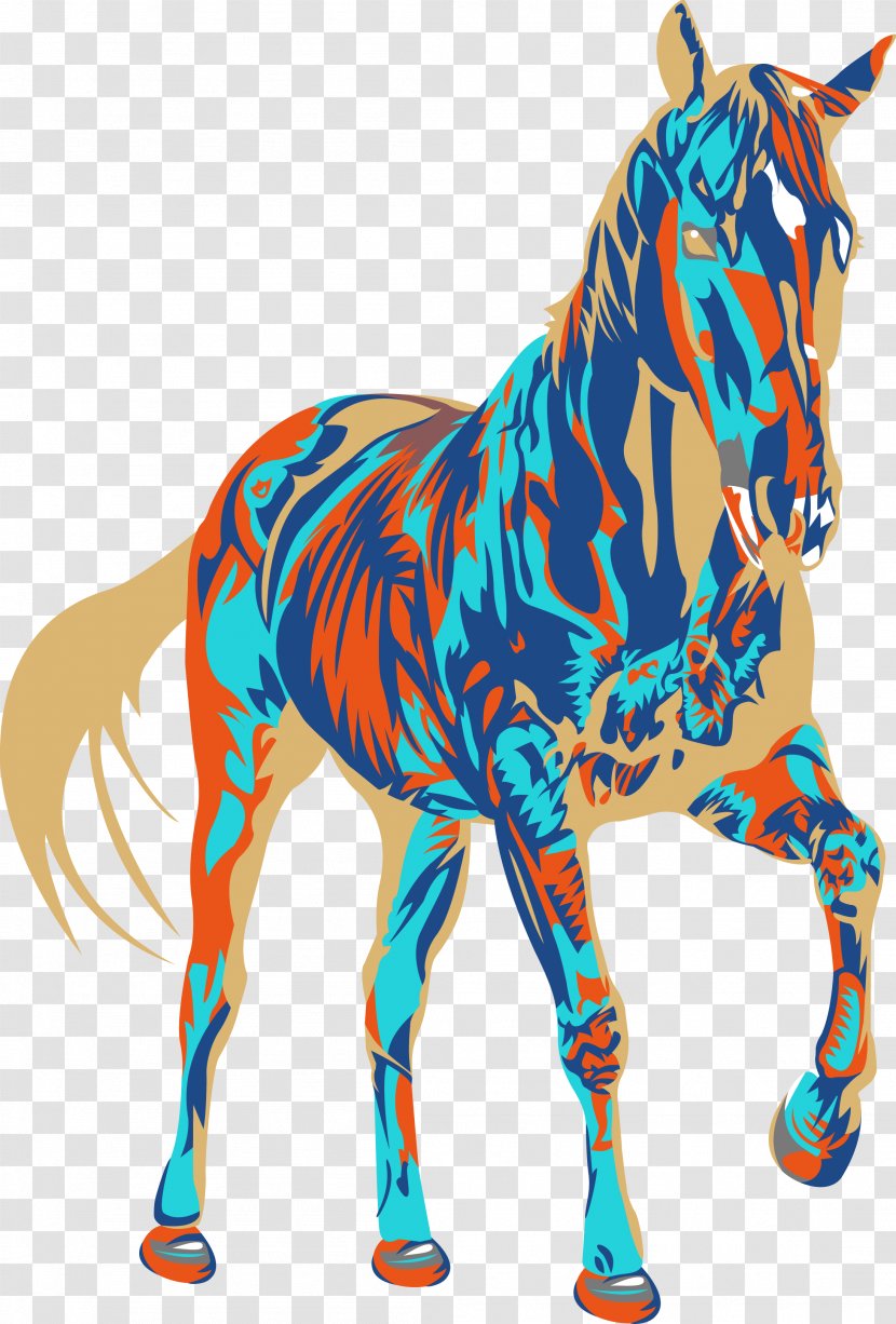 Horse Quagga Mane Illustration - Mammal - Vector Transparent PNG