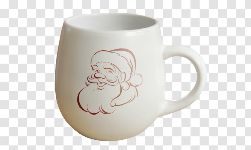 Santa Claus Coffee Cup Printing - Fictional Character Transparent PNG