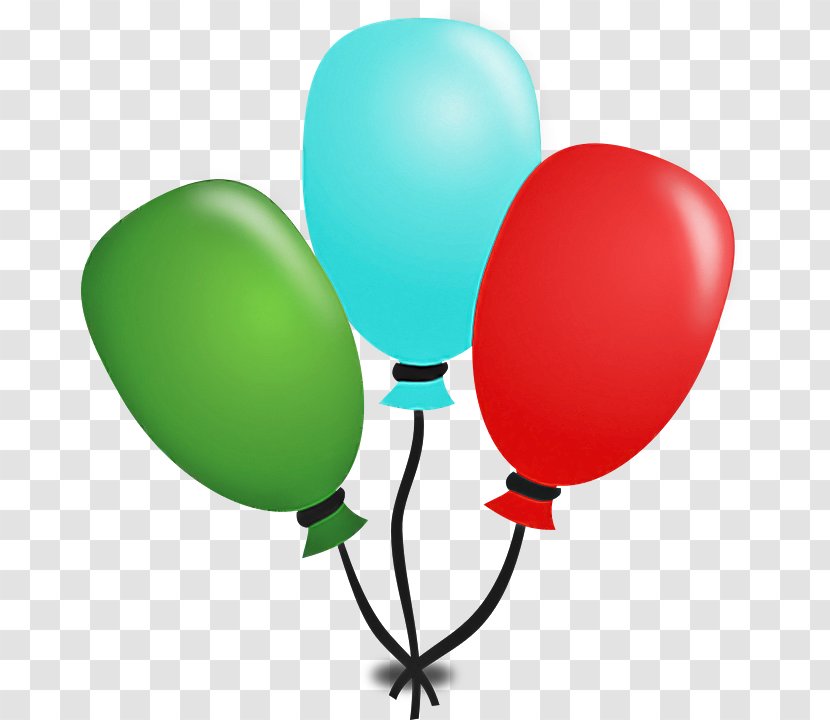 Balloon Party Supply Turquoise Heart Transparent PNG