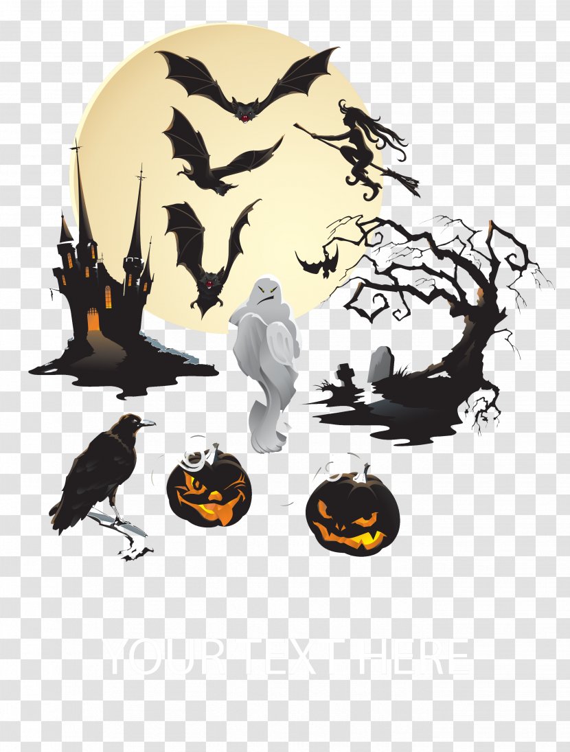 Bat Halloween Jack-o'-lantern Clip Art Transparent PNG