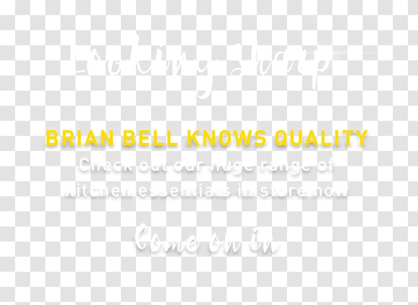 Brand Logo Font - Yellow - Brian Bell Transparent PNG