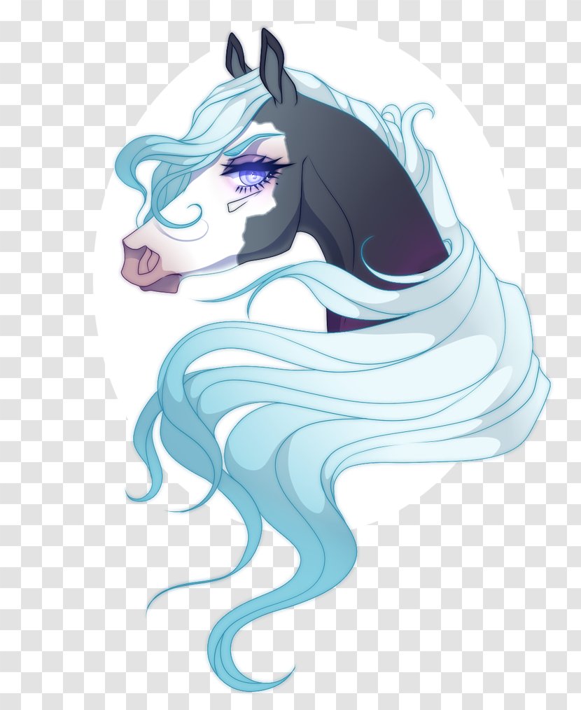 Pony Drawing Commission Head Shot Art - Silhouette - Arabian Horse Transparent PNG
