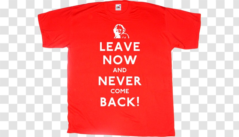 T-shirt Sleeve Clothing Uniform - Top - Leave Now Transparent PNG