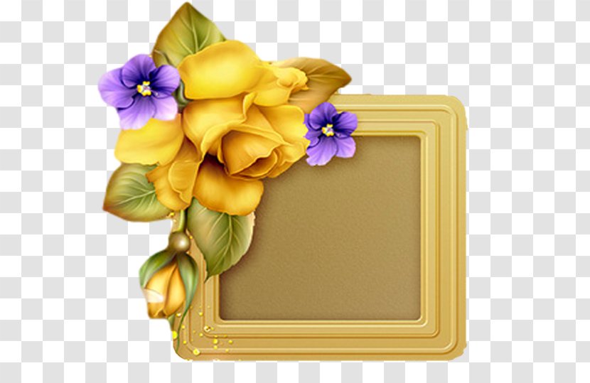 Digital Scrapbooking Paper Picture Frames Wedding - Floral Design Transparent PNG