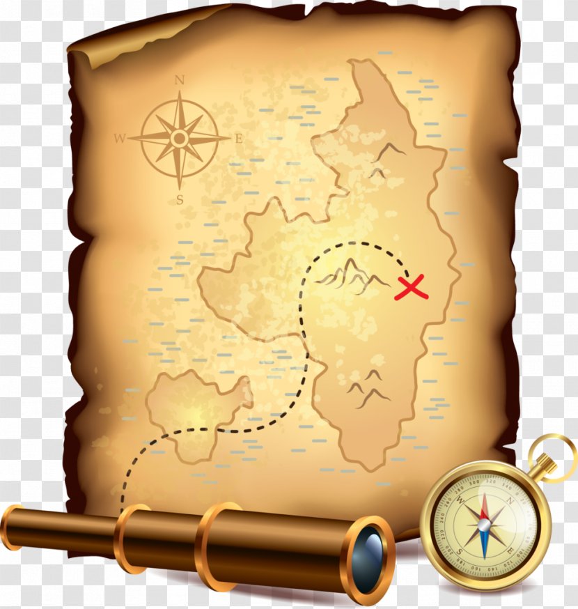 Background Poster - Treasure Map - Scroll Photography Transparent PNG