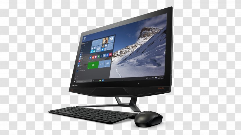 Laptop IdeaCentre All-in-One Desktop Computers - Lenovo - Computer Pc Transparent PNG