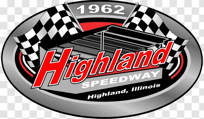 Highland Speedway Collinsville Madison County Fairgrounds Fair Association Modified Stock Car Racing - Logo - Oval Track Transparent PNG