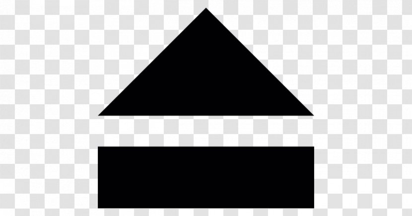 Triangle Font Black M - Eject Symbol Transparent PNG
