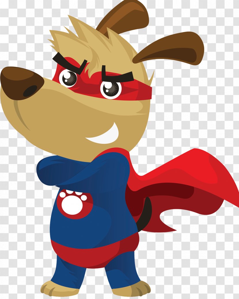 Dog Puppy Cartoon Superhero - Royaltyfree - Superman Transparent PNG