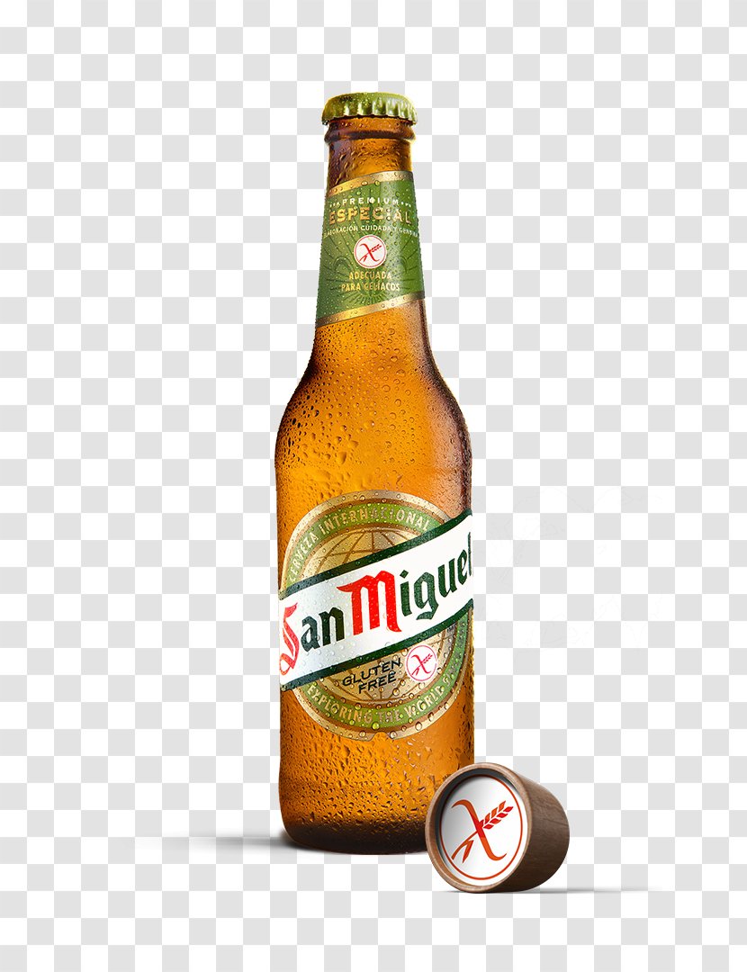 Lager San Miguel Beer Low-alcohol Gluten-free - Alcoholic Beverage Transparent PNG