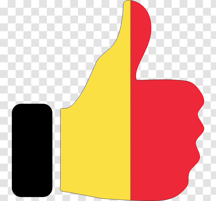 Thumb Signal Belgium Clip Art - Strokes Transparent PNG