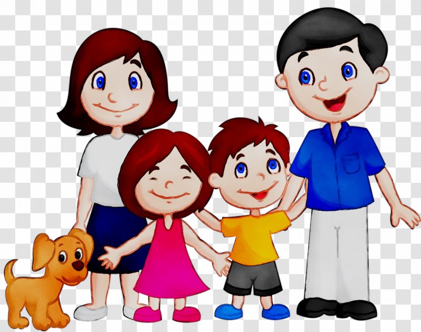 Illustration Clip Art Boy Human Behavior Social Group - Cartoon - Family Pictures Transparent PNG