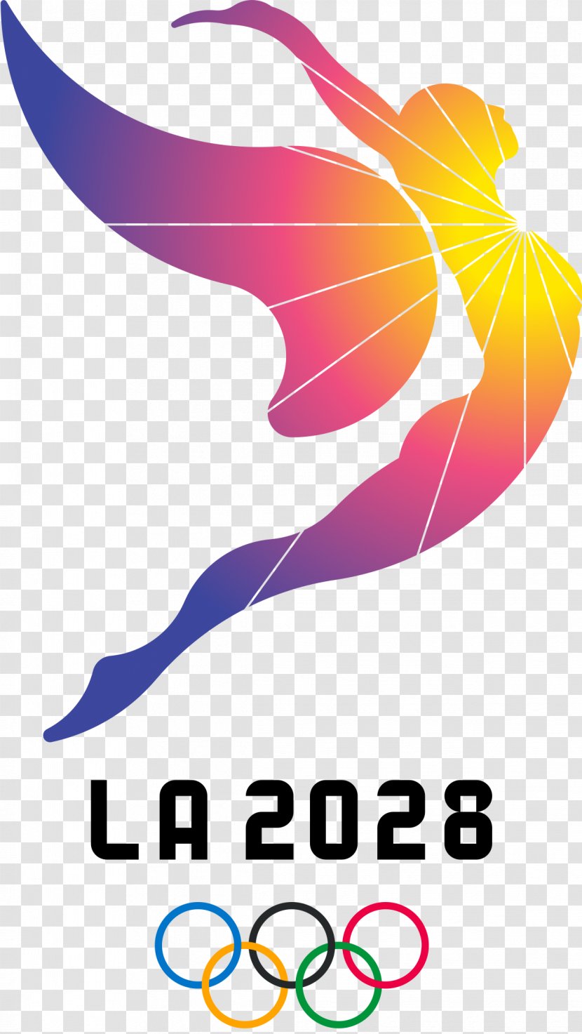 2028 Summer Olympics Olympic Games Los Angeles Bid For The 2024 International Committee - Withdrawn Flag Transparent PNG