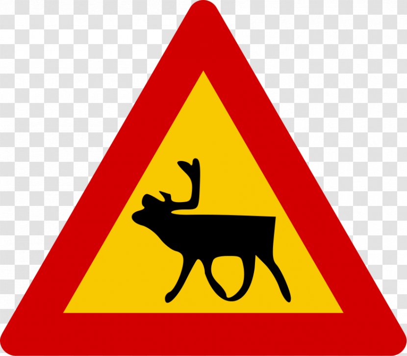 Iceland Norway Reindeer Traffic Sign - Board Transparent PNG