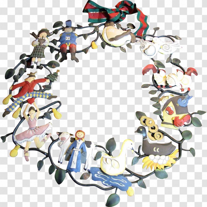 Folk Art Painting Wreath Christmas Day Transparent PNG
