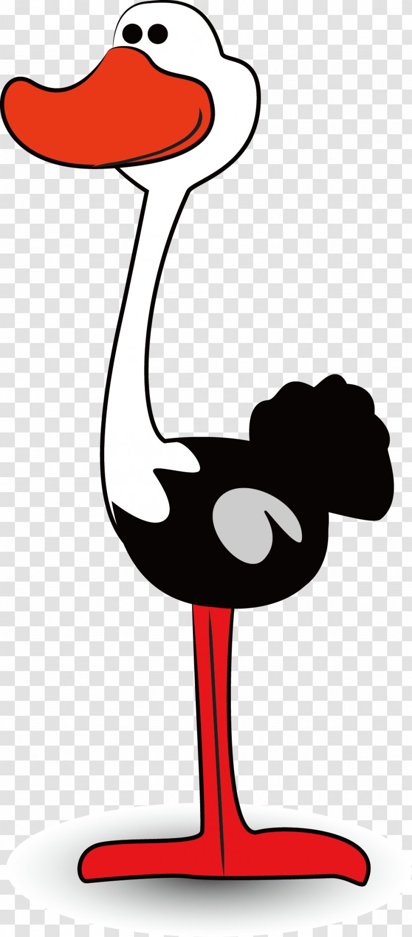 Common Ostrich Duck Cartoon - Vertebrate - Yellow Duckling Decoration Design Transparent PNG