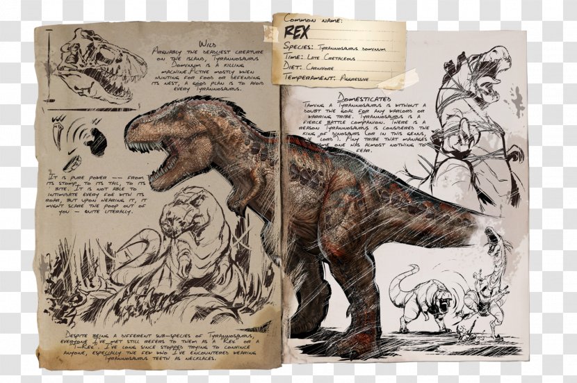 ARK: Survival Evolved Tyrannosaurus Mosasaurus Spinosaurus Dinosaur - Fauna - Rex Transparent PNG
