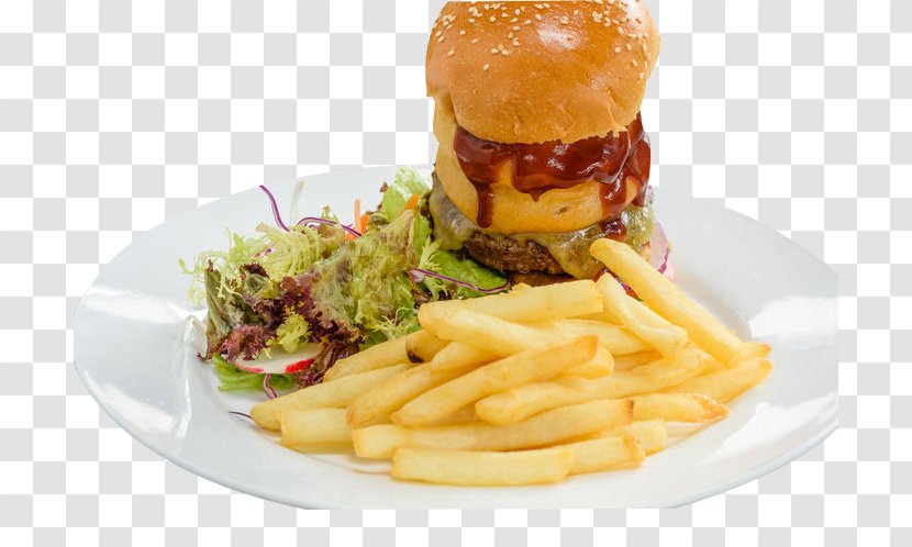 French Fries Buffalo Burger Cheeseburger Hamburger Veggie - Patty - Hamburg Vegetable Achillea Article Transparent PNG