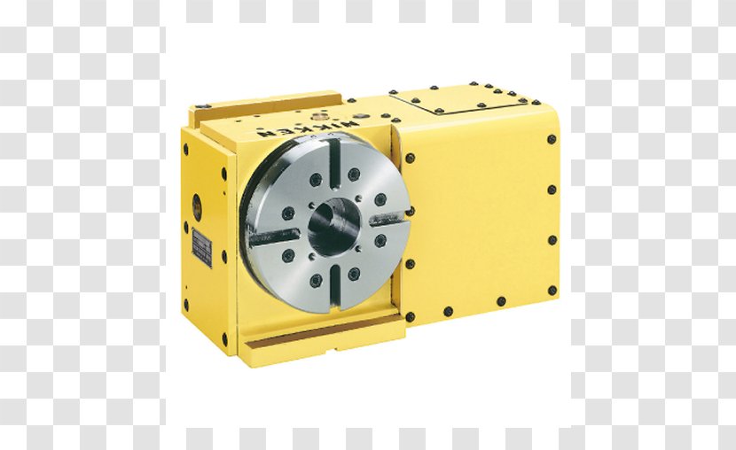 Machine Tool Computer Numerical Control Rotary Table - Yellow Transparent PNG