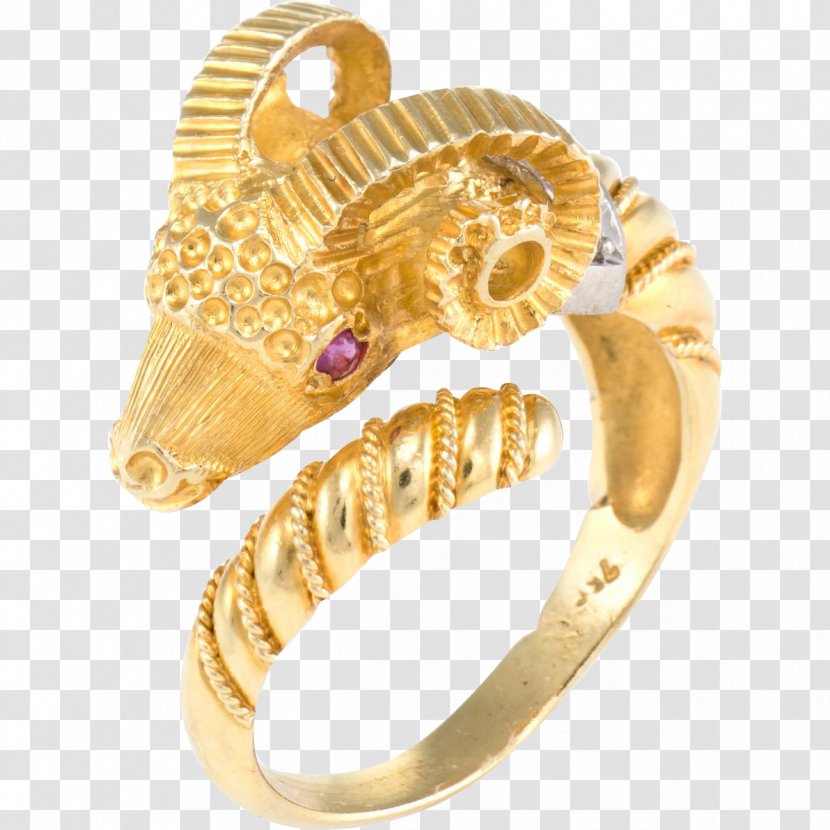 Jewellery Gold Ring Gemstone Clothing Accessories - Metal - Aries Transparent PNG