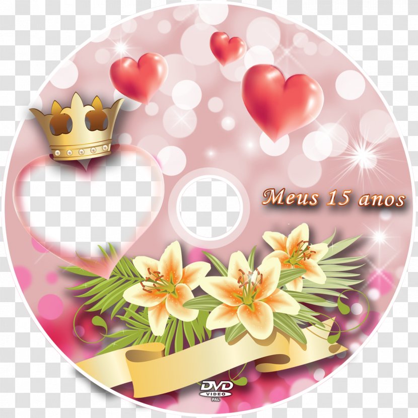 Compact Disc DVD Floral Design - Dvd Transparent PNG