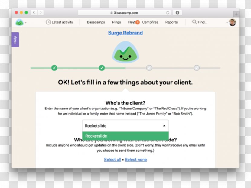 Basecamp Computer Program Client Email Chief Executive - Wire - Lyft Mustache Transparent PNG