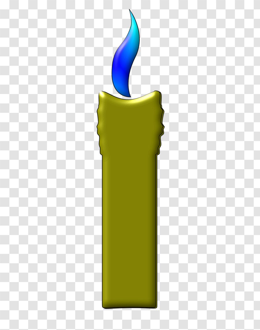 Product Design Rectangle Clip Art - Yellow - 5 Blue Candles Transparent PNG