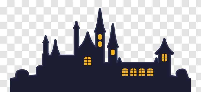 Silhouette Haunted House Festival - Drawing Transparent PNG