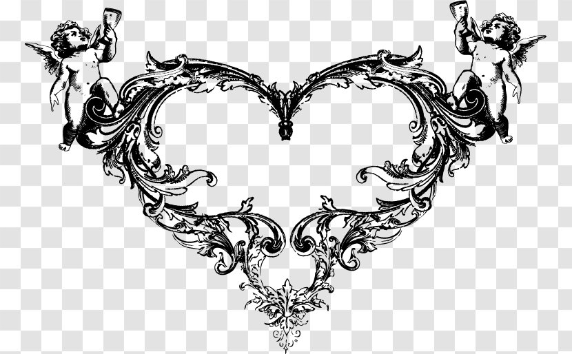 Heart Euclidean Vector Ornament Clip Art - Flower - Cupid Transparent PNG