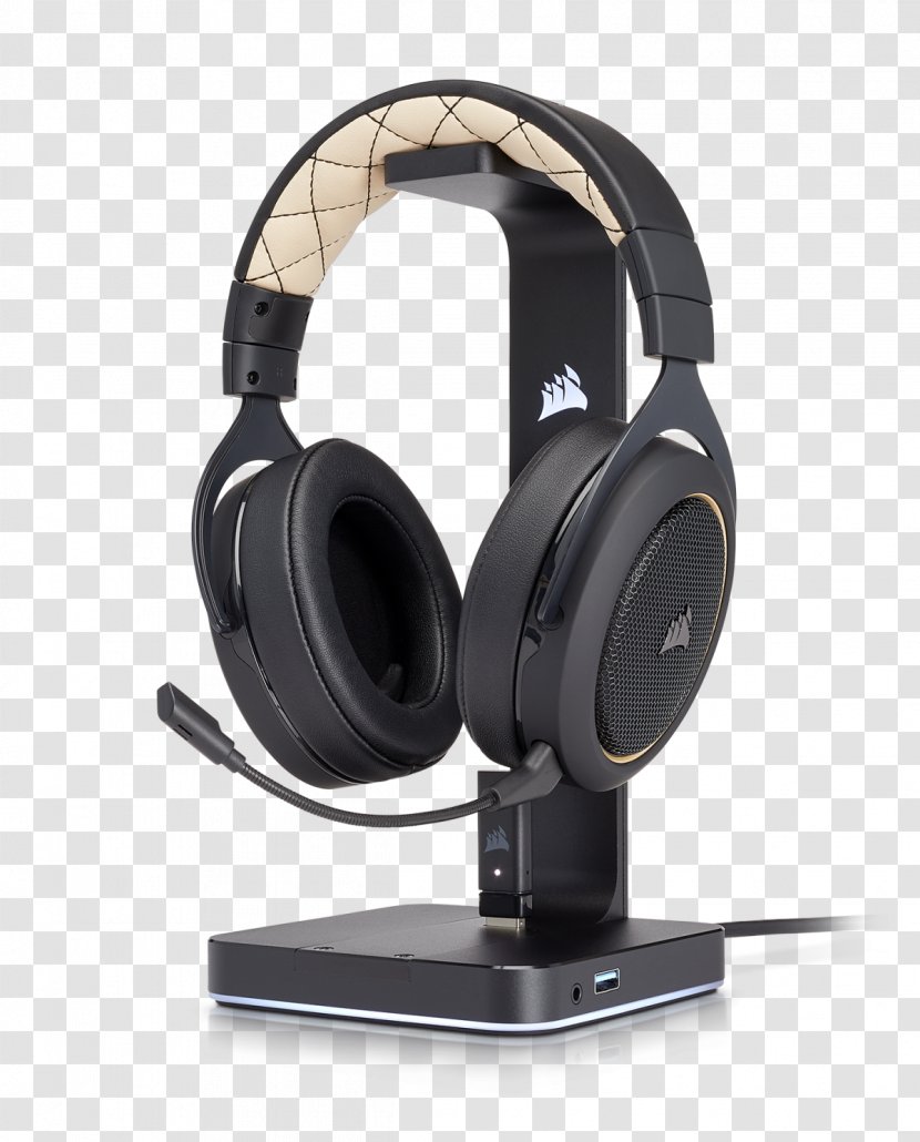 Corsair Gaming HS70 Wireless Headset With 7.1 Surround Sound Headphones - Hs50 Transparent PNG