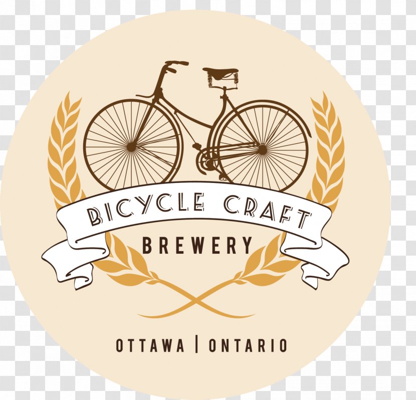 Bicycle Craft Brewery Logo Graphic Design - Omb Transparent PNG