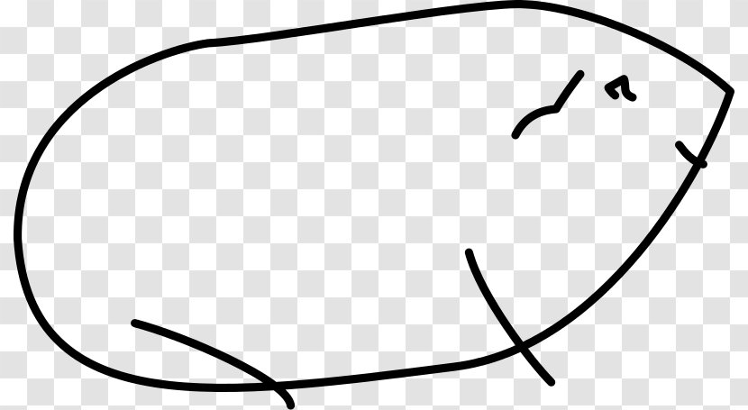 Guinea Pig Drawing Line Art Clip - Eyewear - Pigs Transparent PNG