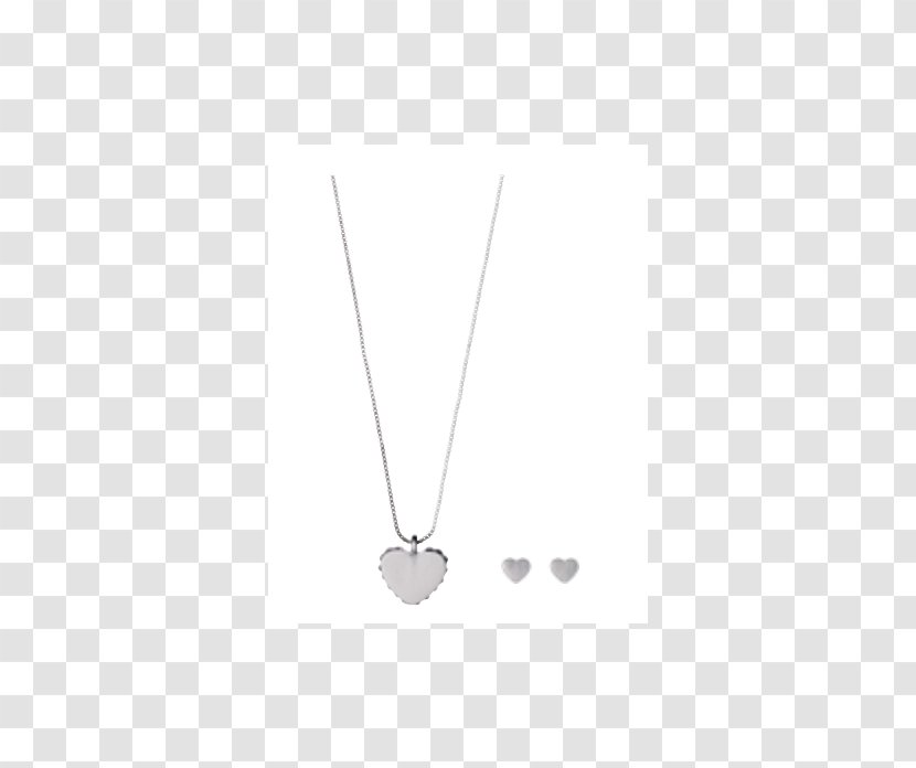 Locket Necklace Body Jewellery Silver Chain - Black And White Transparent PNG